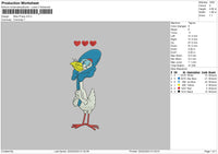 Miss Prissy Embroidery File 6 sizes