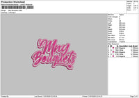 Mnytext v1 Embroidery File 6 sizes