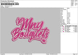 Mnytext v1 Embroidery File 6 sizes