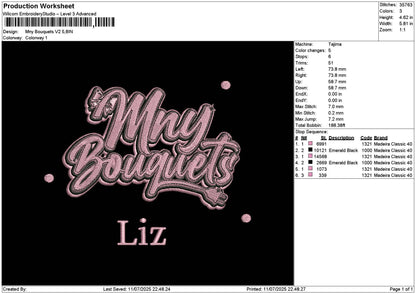 Mnytext v2 Embroidery File 6 sizes