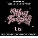 Mnytext v2 Embroidery File 6 sizes
