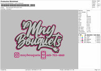Mnytext Applique Embroidery File 6 sizes
