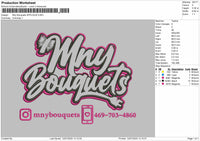 Mnytext Applique Embroidery File 6 sizes