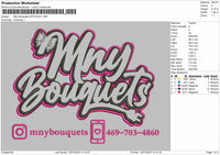 Mnytext Applique Embroidery File 6 sizes
