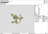 Monfernotext Embroidery File 6 sizes