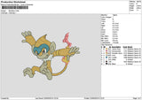 Monfernotext Embroidery File 6 sizes