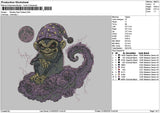 Monkey Dark Fantasy Embroidery Machine Design File