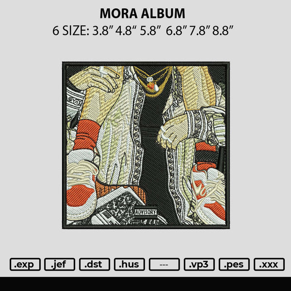 Mora Album Embroidery File 6 sizes