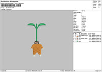 Orang Chibi Embroidery File 6 sizes