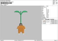 Orang Chibi Embroidery File 6 sizes
