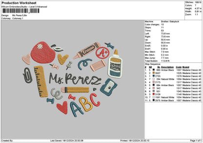 Msperez Embroidery File 6 sizes