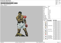 Muhammad Ali V2 Embroidery File 4 sizes