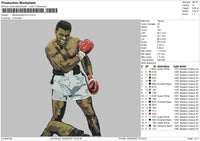 Muhammad Ali V2 Embroidery File 4 sizes