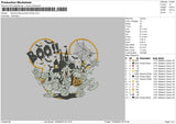 Mummy Mouse Embroidery File 6 sizes