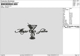 Musetext Embroidery File 6 sizes