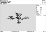 Musetext Embroidery File 6 sizes