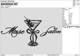 Musetext Embroidery File 6 sizes