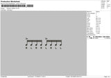 Musicnote Embroidery File 6 sizes