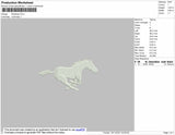 Mustang Embroidery File 4 size