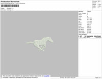 Mustang Embroidery File 4 size