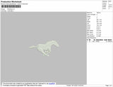Mustang Embroidery File 4 size