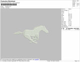 Mustang Embroidery File 4 size