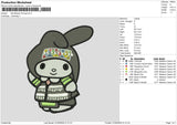 Meloblack Embroidery File 6 sizes