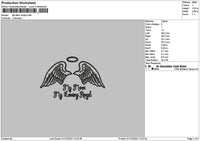 Mom Angel Embroidery File 6 sizes