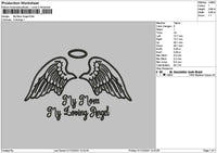 Mom Angel Embroidery File 6 sizes