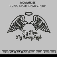 Mom Angel Embroidery File 6 sizes