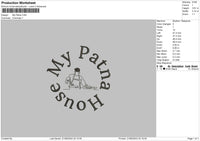 Patnatext Embroidery File 6 sizes