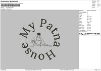 Patnatext Embroidery File 6 sizes