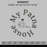 Patnatext Embroidery File 6 sizes