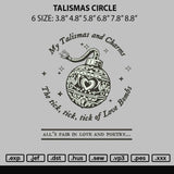 Talismas Circle Embroidery File 6 sizes