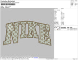 Nike Lv1 02 Embroidery File 4 size