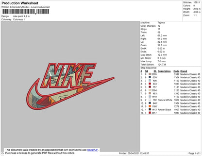 Nikr Pain Embroidery File 4 size