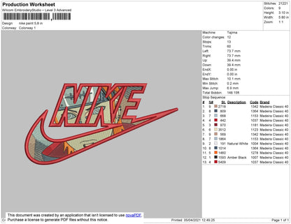 Nikr Pain Embroidery File 4 size