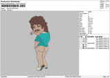 Man Cartoon 01 Embroidery File 6 sizes