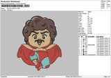 Man Cartoon 02 Embroidery File 6 sizes