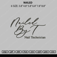 Nailed Embroiery File 6 sizes
