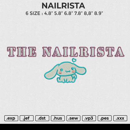 NAILRISTA Embroidery File 6 size