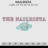 NAILRISTA Embroidery File 6 size