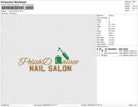Nail Salon Embroidery File 5 sizes