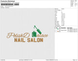 Nail Salon Embroidery File 5 sizes