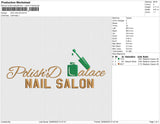 Nail Salon Embroidery File 5 sizes