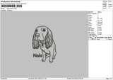 Nala Dog Embroidery File 6 sizes