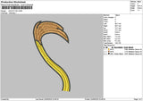 Tail 01 Embroidery File 6 sizes