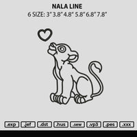 Nala Line Embroidery File 6 sizes