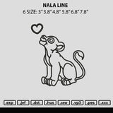 Nala Line Embroidery File 6 sizes