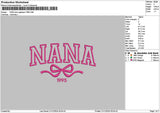 Nanatext bow App Embroidery File 6 sizes